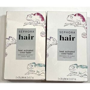 SEPHORA HAIR HEAT ACTIVATED COLOR FADER 2 X 0.7 OZ 2 PIECE LOT BOXED